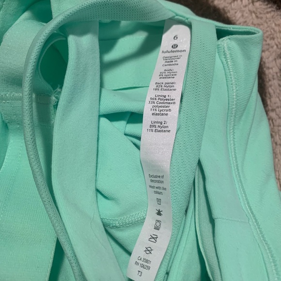 Lululemon Green Rally your heart tank top gym 6 - Picture 4 of 5